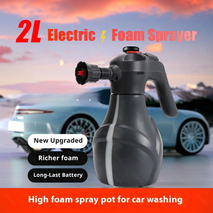 CENRR Electric Foam Sprayer Professional Handheld 2L Snow Foam lance Pressure relief valve Fully Automatic Car Accessories